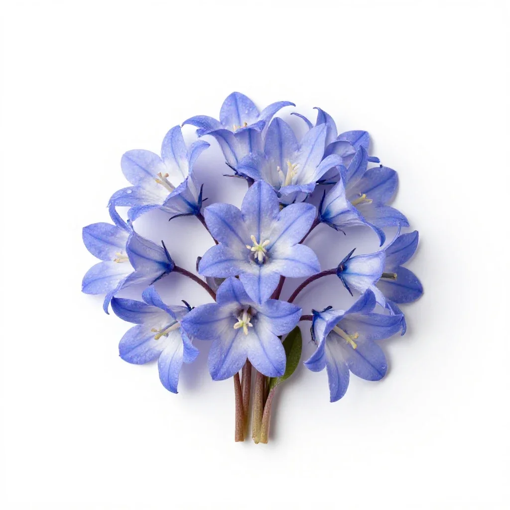 Campanula isolated on a white background