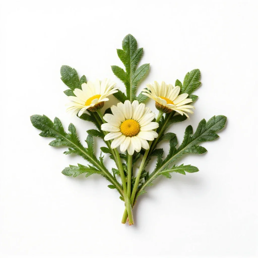 Camphor daisy isolated on a white background