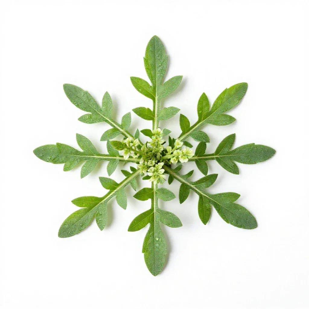 Carpetweed isolated on a white background