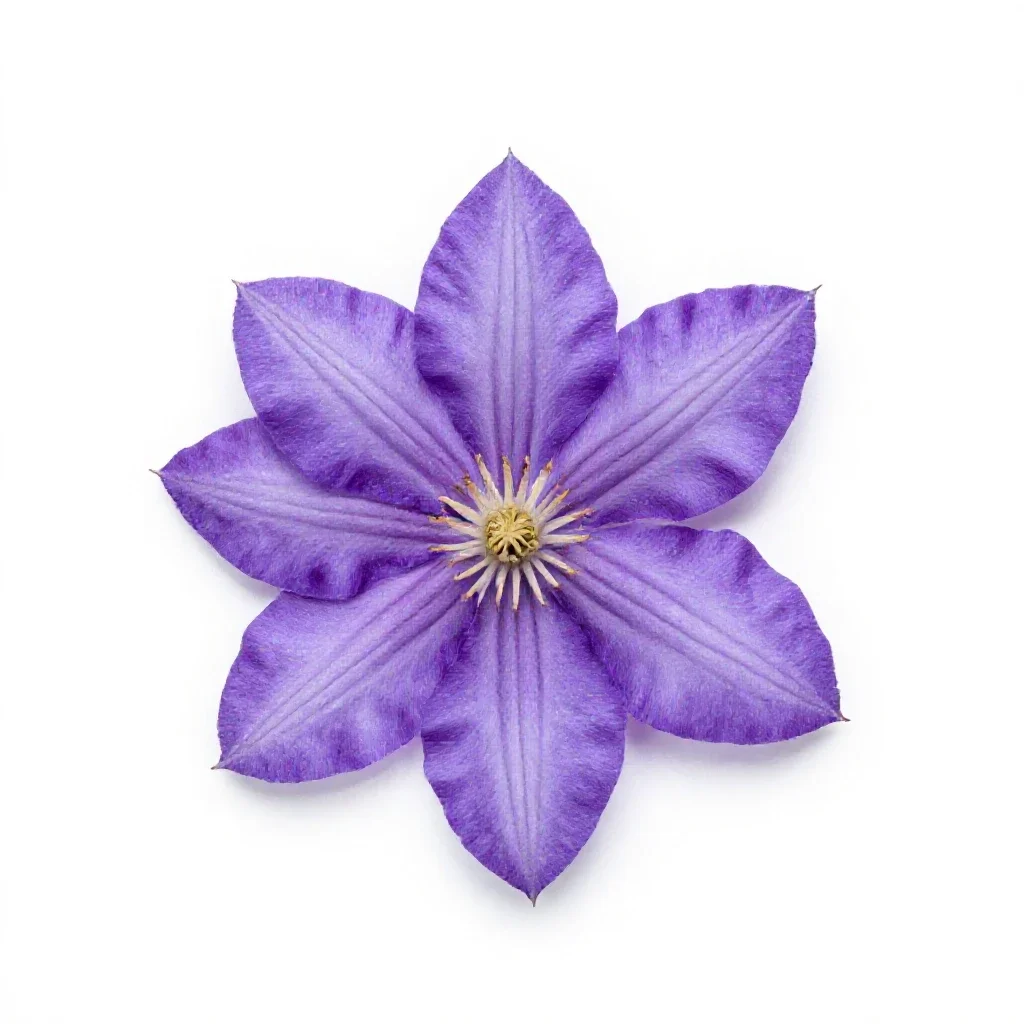 Clematis isolated on a white background