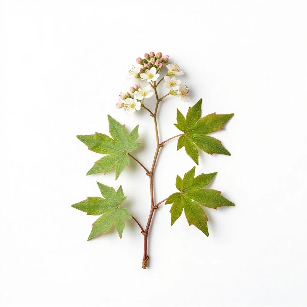 Climbing fumitory isolated on a white background