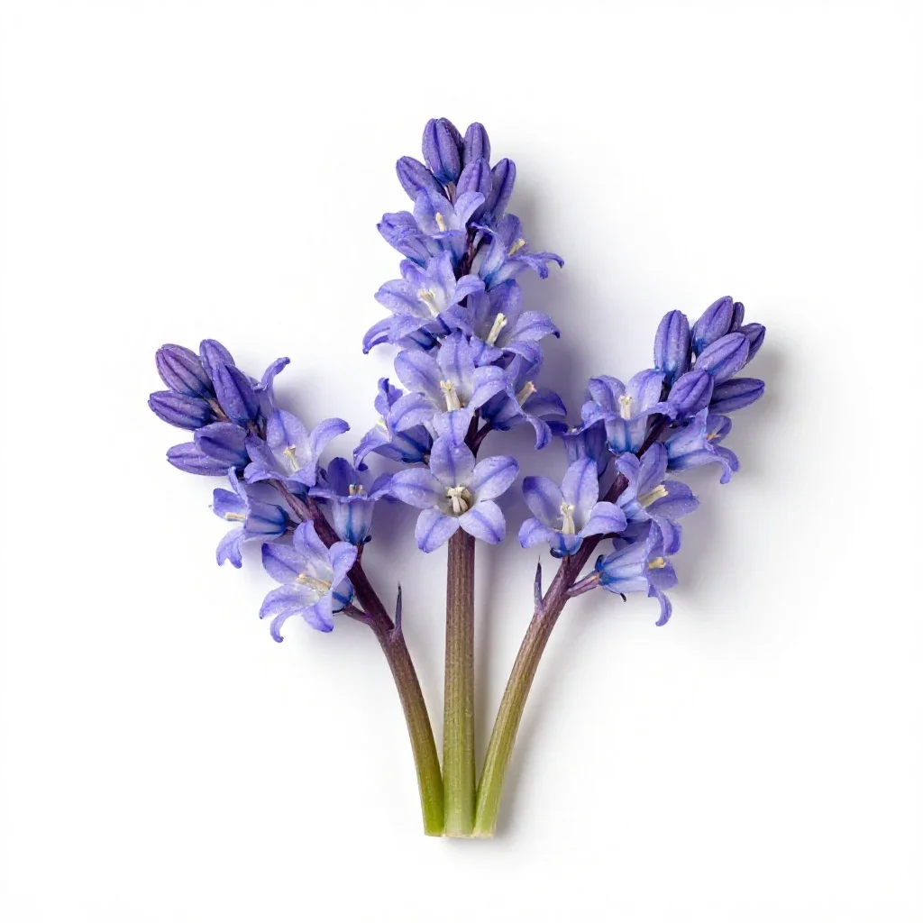 Clustered bellflower isolated on a white background