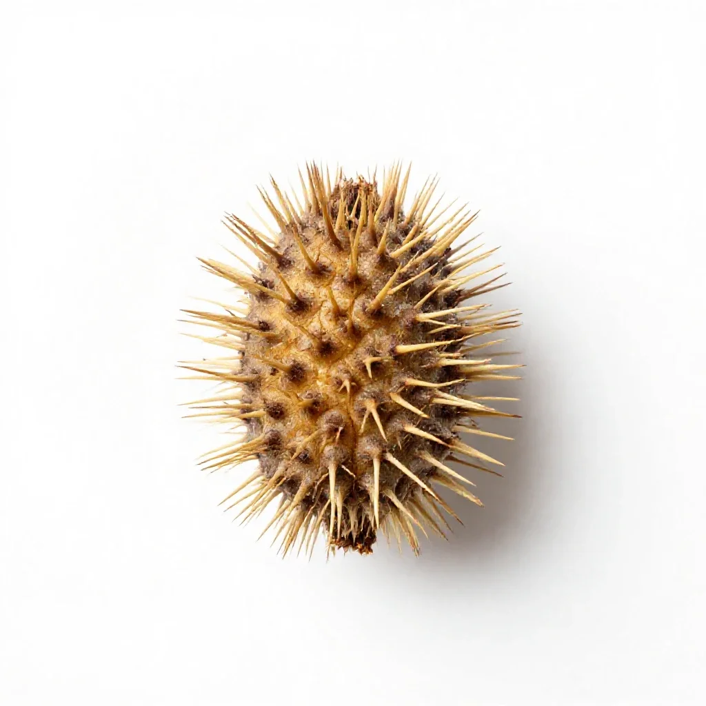 Cocklebur isolated on a white background