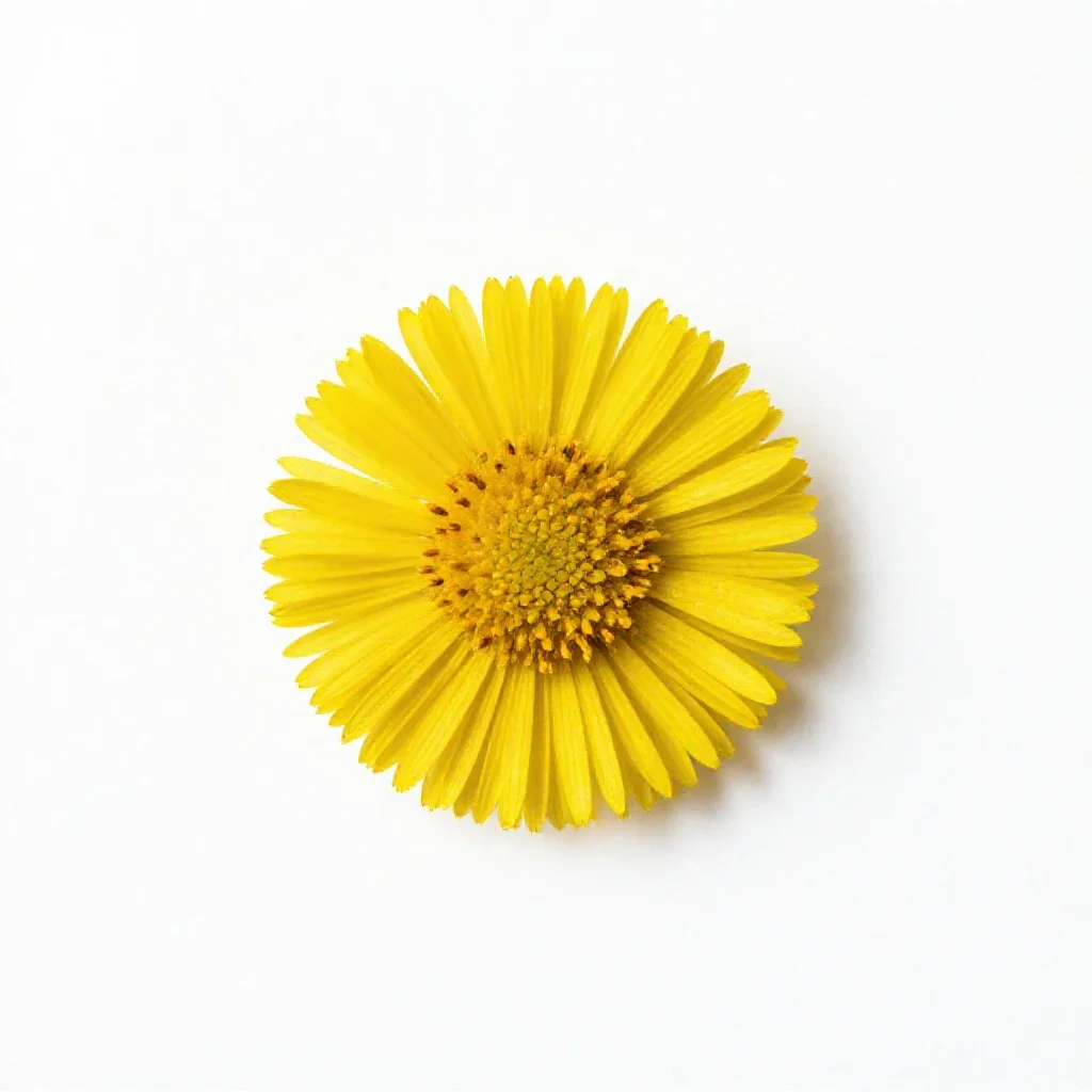 Coltsfoot isolated on a white background