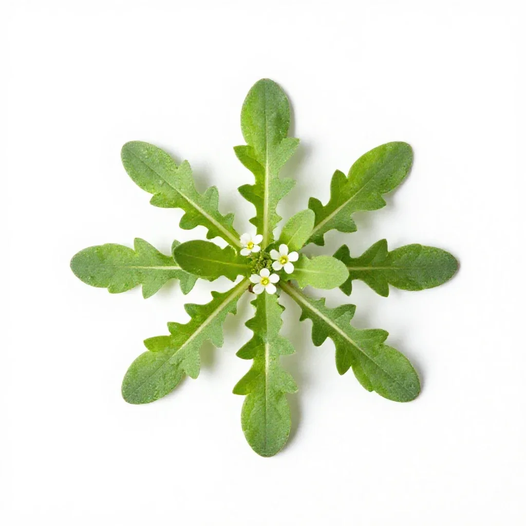 Common chickweed isolated on a white background