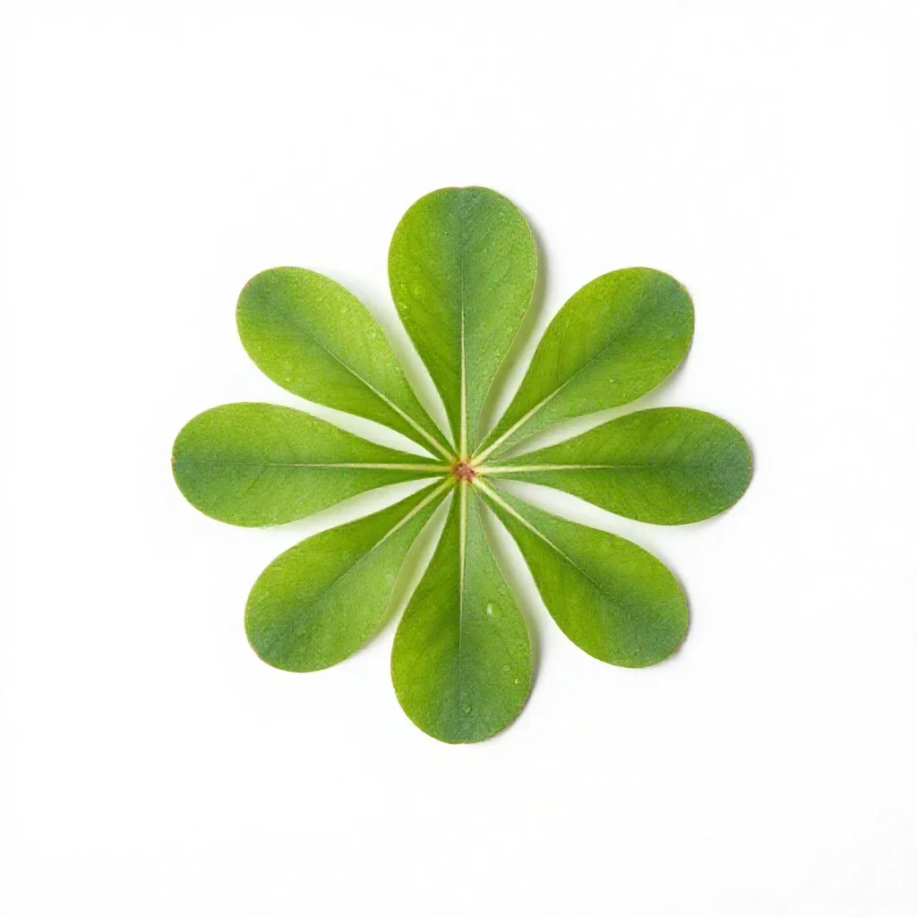 Common watercress isolated on a white background