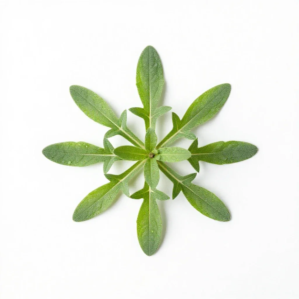 Common wormwood isolated on a white background