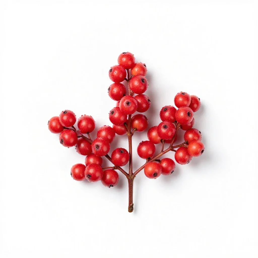 Coralberry isolated on a white background