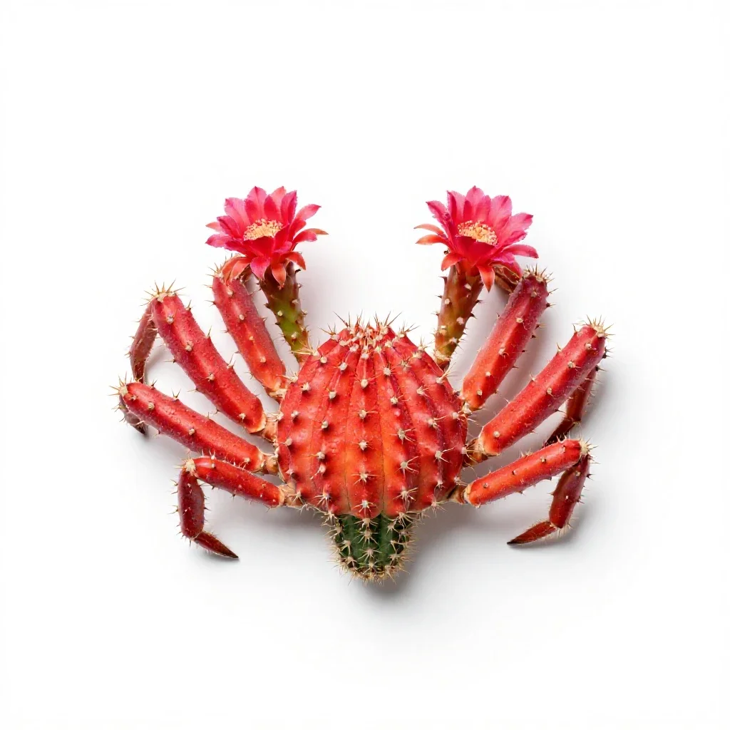 Crab cactus isolated on a white background