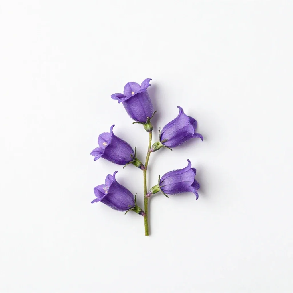 Creeping bellflower isolated on a white background