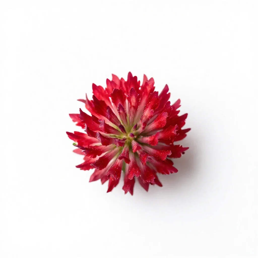 Crimson clover isolated on a white background