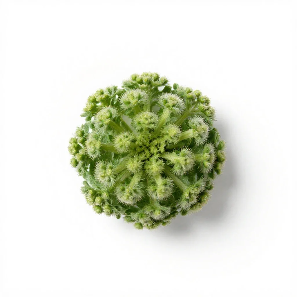 Curlycup gumweed isolated on a white background