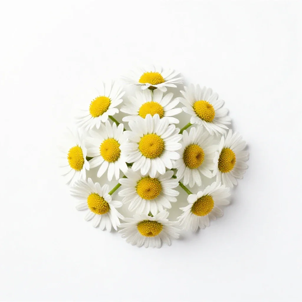 Daisy fleabane isolated on a white background