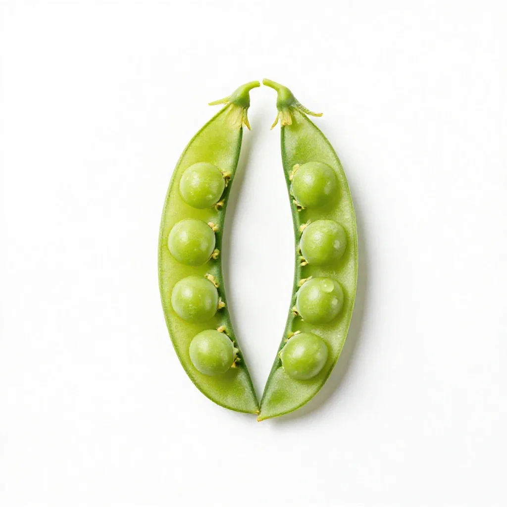 Darling pea isolated on a white background