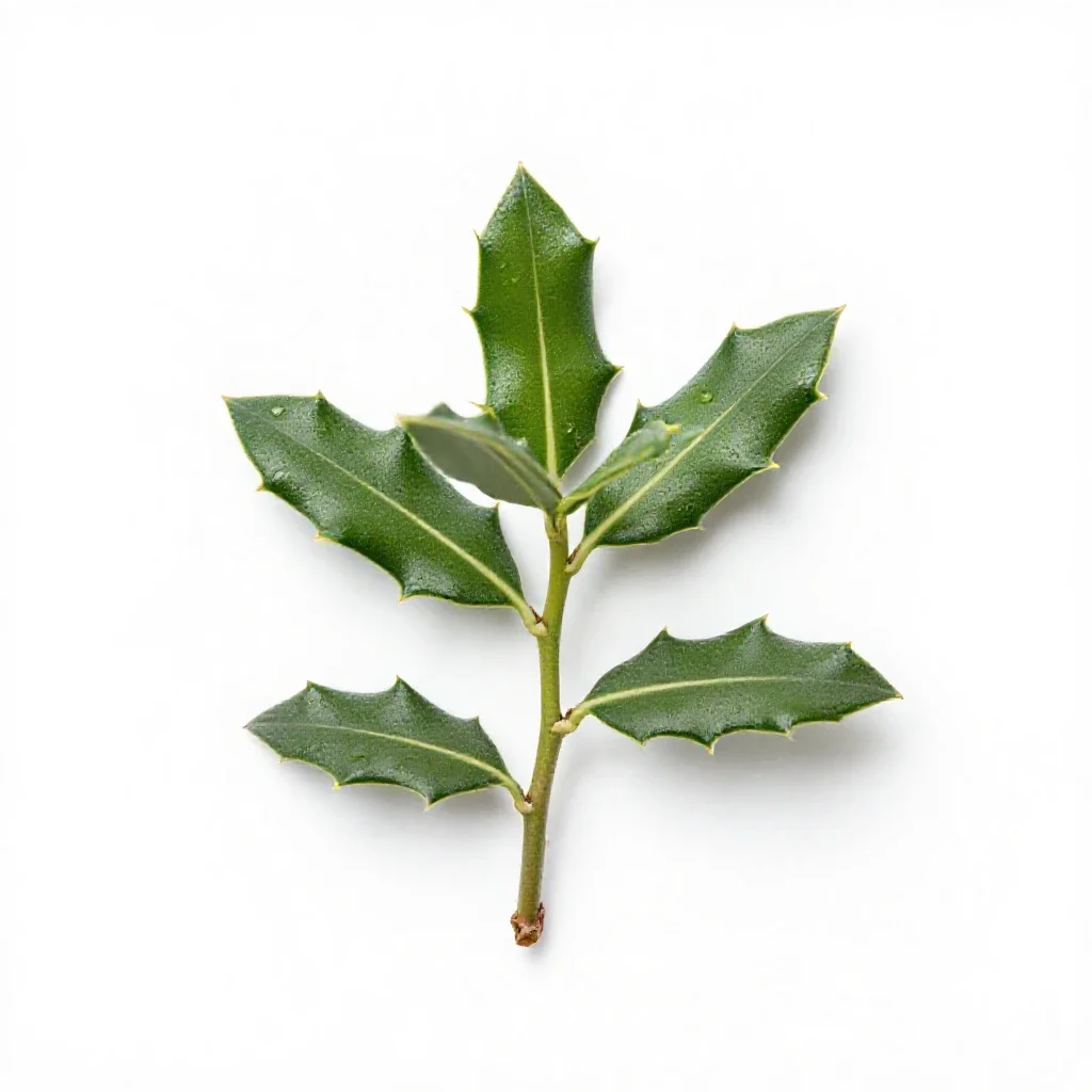 Desert holly isolated on a white background