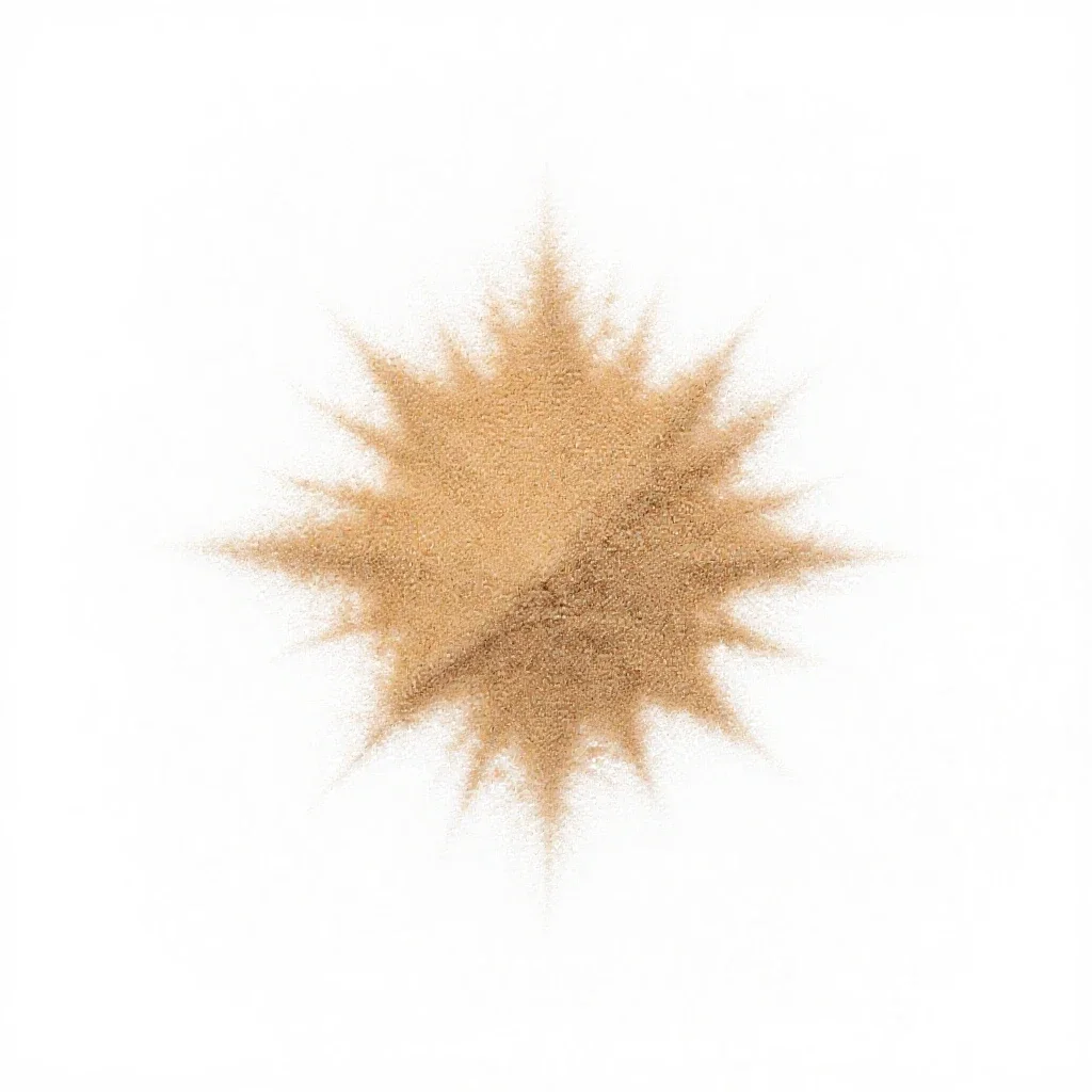 Desert plume isolated on a white background