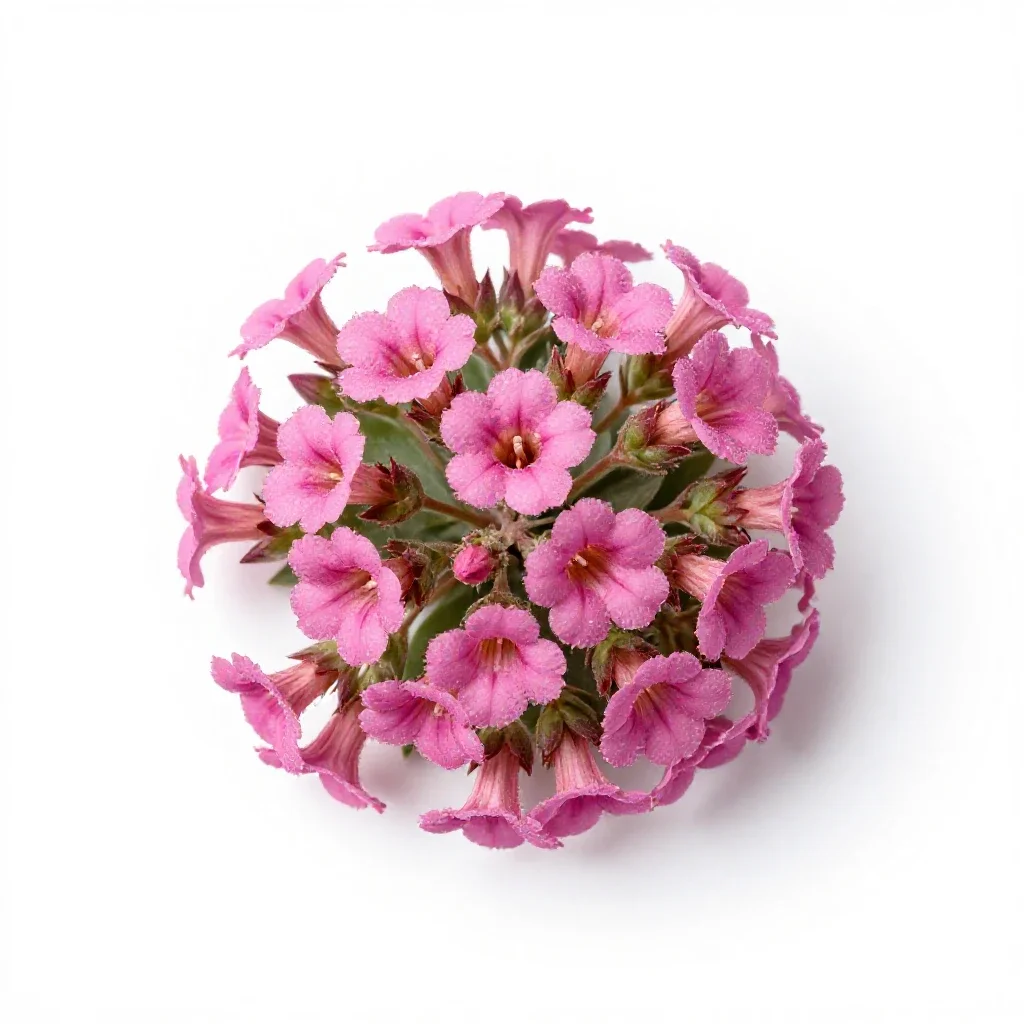 Desert sand verbena isolated on a white background