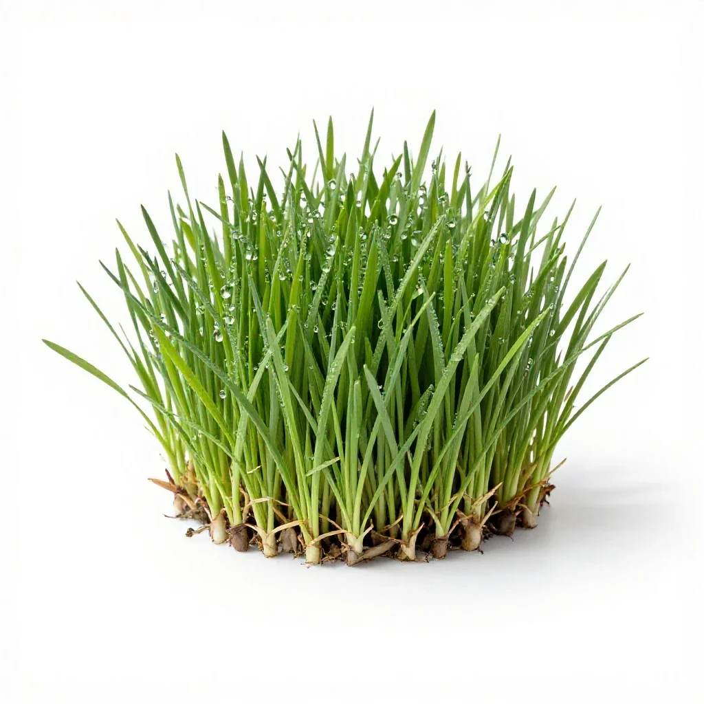 Dog grass isolated on a white background