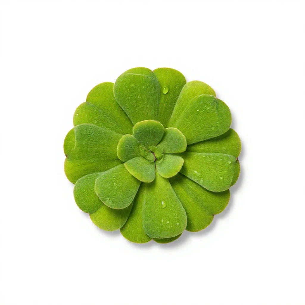 Duckweed isolated on a white background