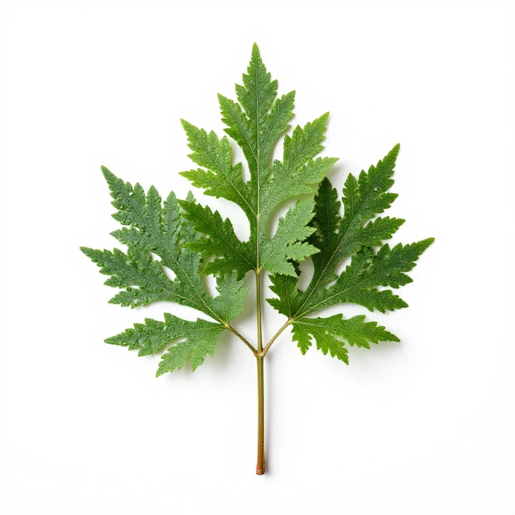 Dumb cane isolated on a white background