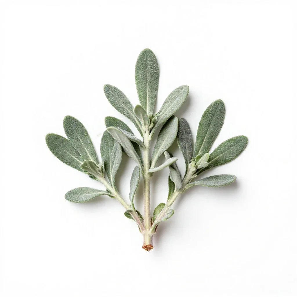 Dusty miller isolated on a white background