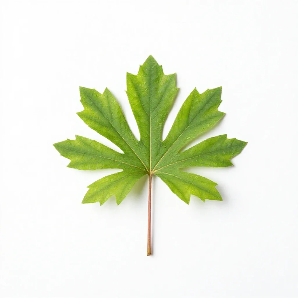 False bugbane isolated on a white background