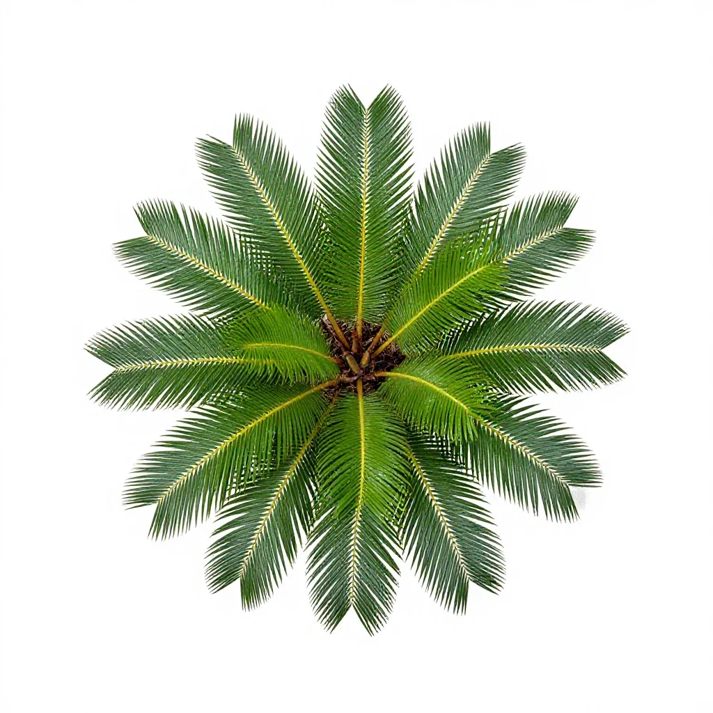 False sago isolated on a white background