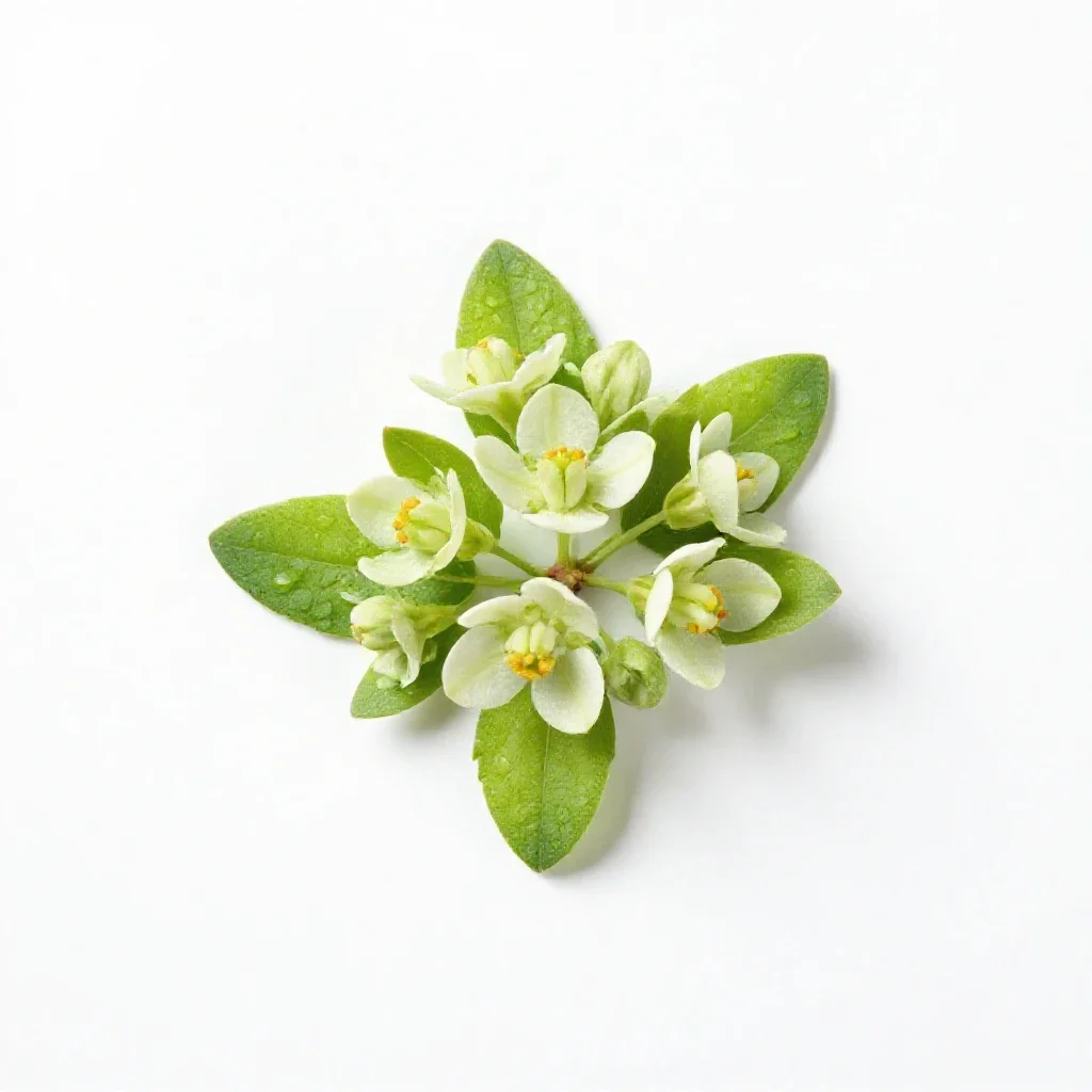 Fetid bugbane isolated on a white background