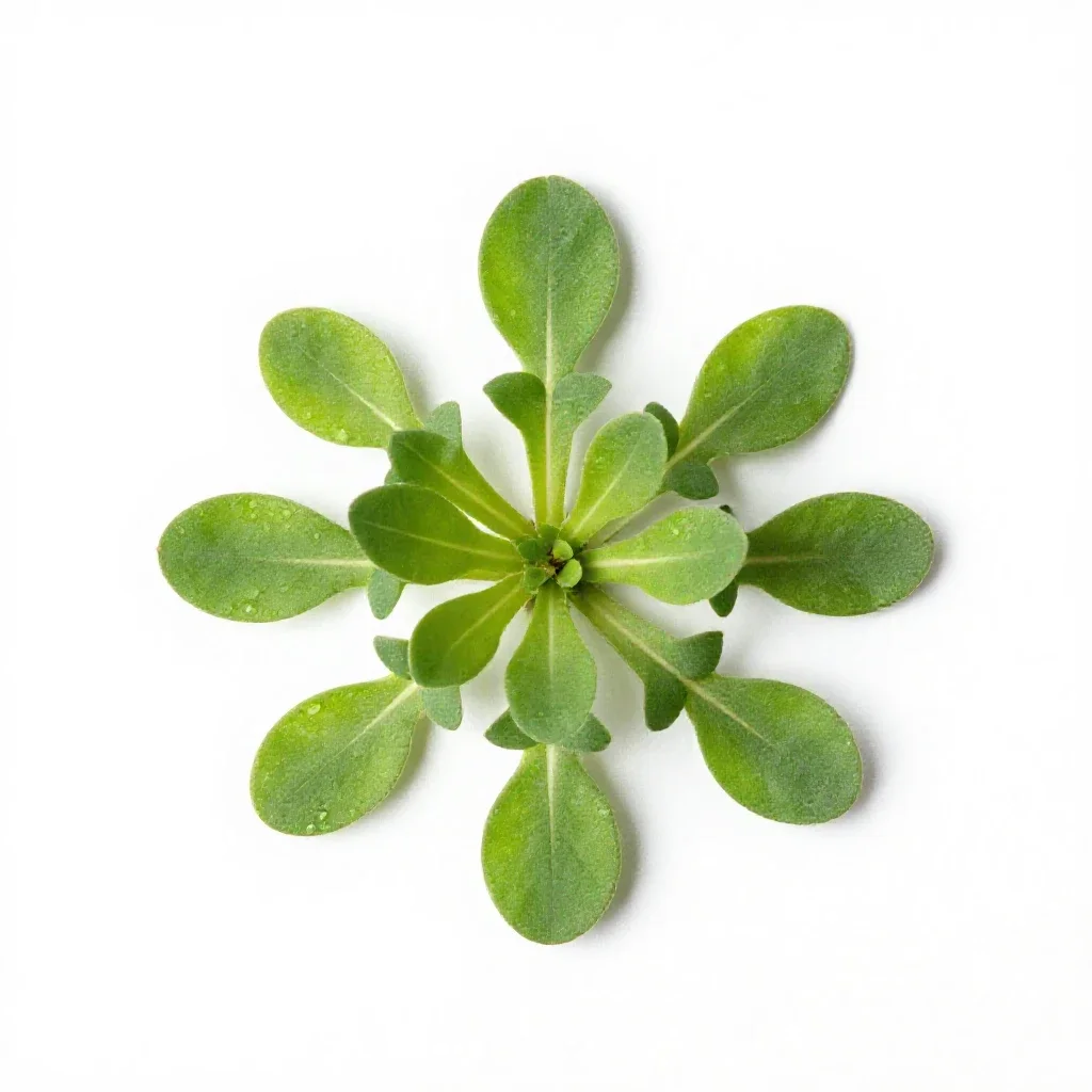 Field pennycress isolated on a white background