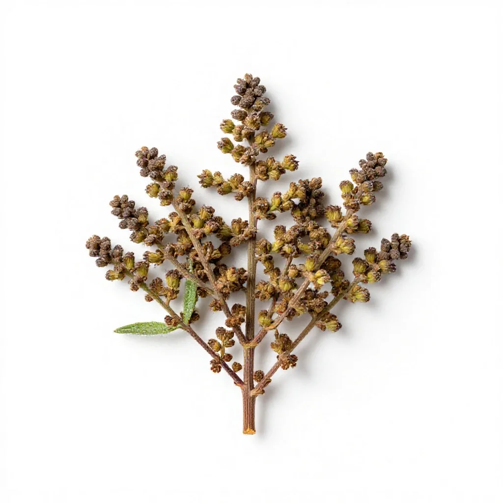 Field wormwood isolated on a white background