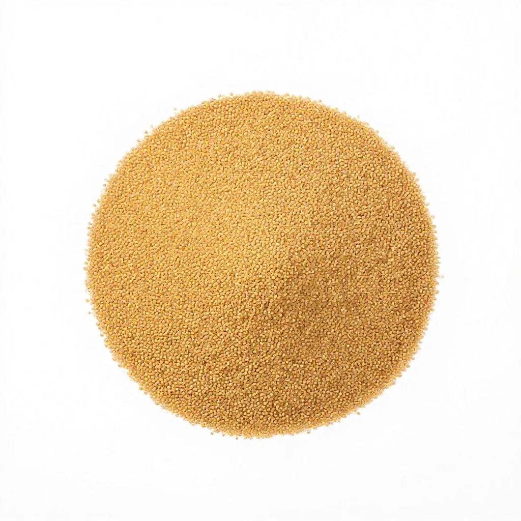 Finger millet isolated on a white background