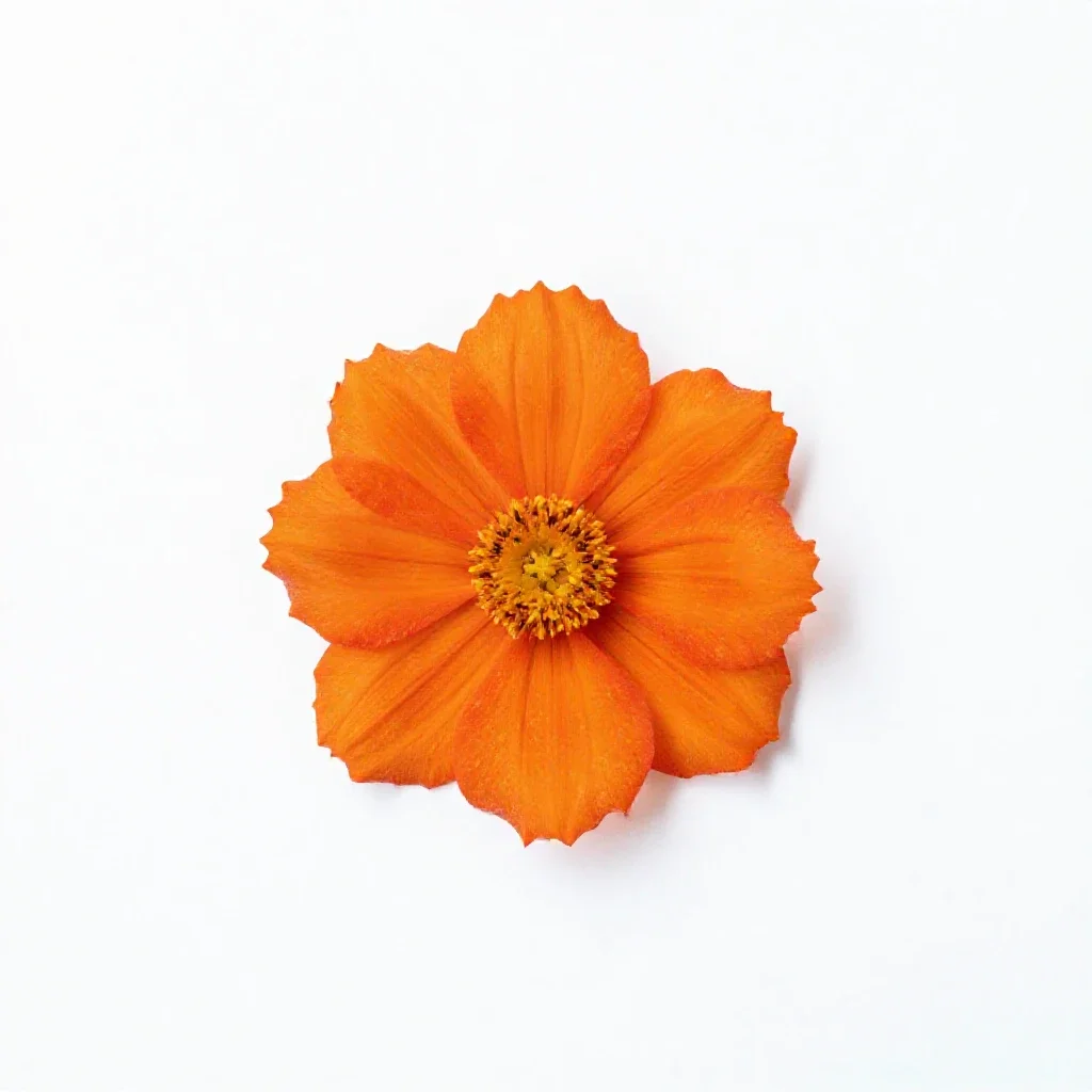 Flame flower isolated on a white background