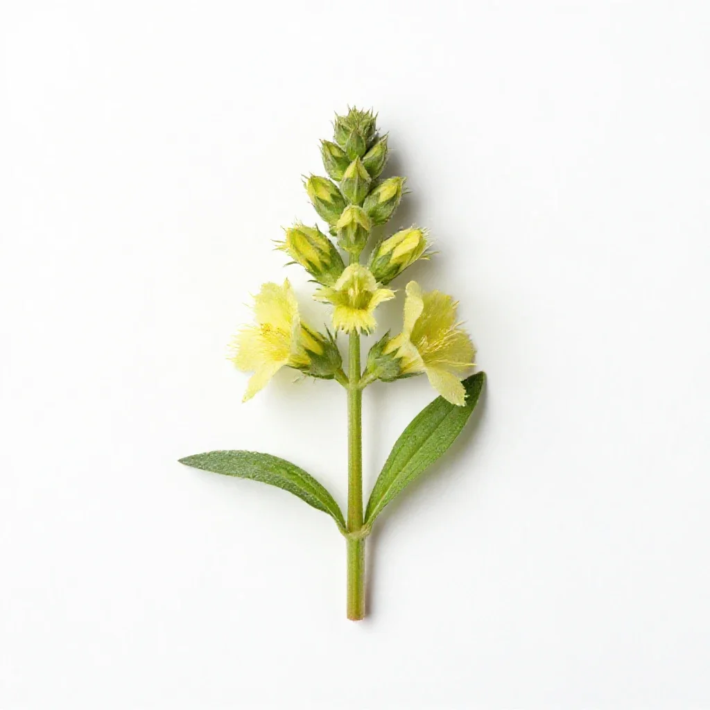 Fringed loosestrife isolated on a white background