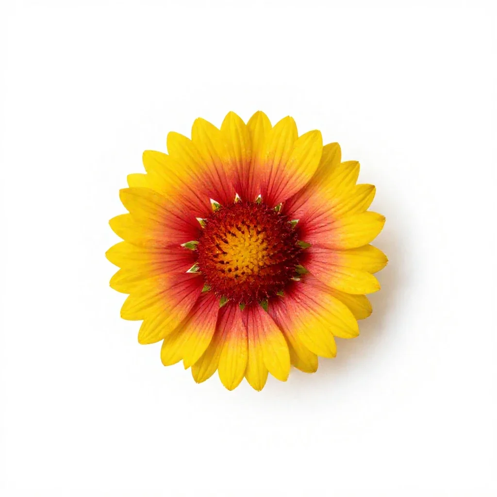 Gaillardia isolated on a white background