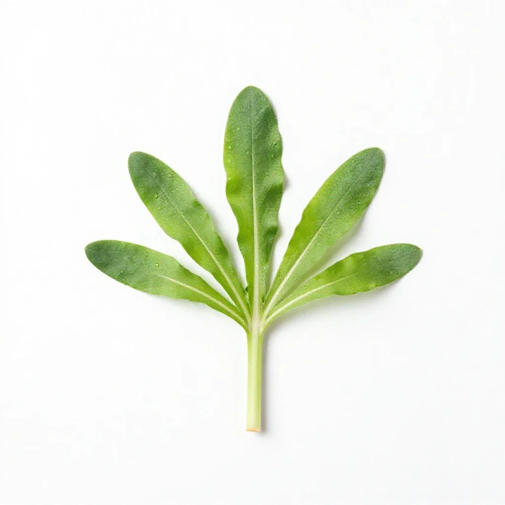 Garlic mustard isolated on a white background