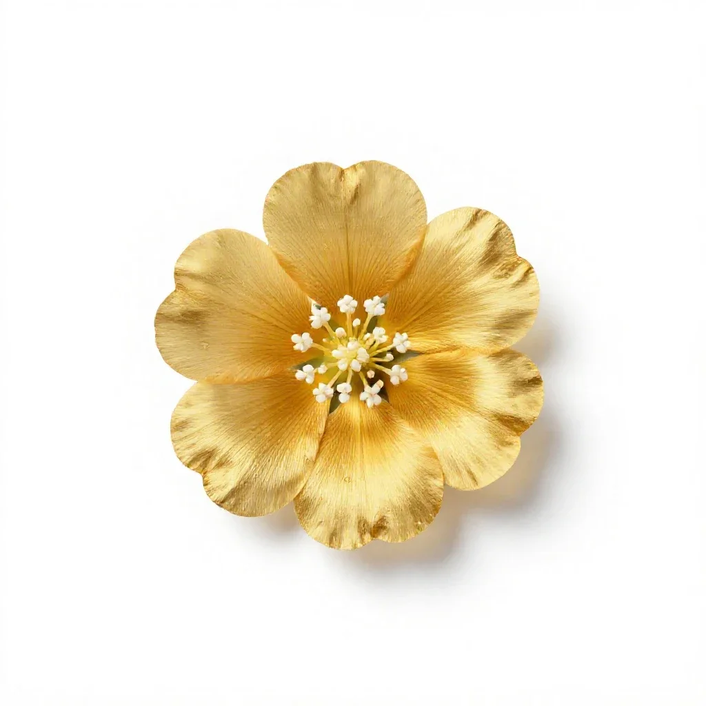 Gold of pleasure isolated on a white background