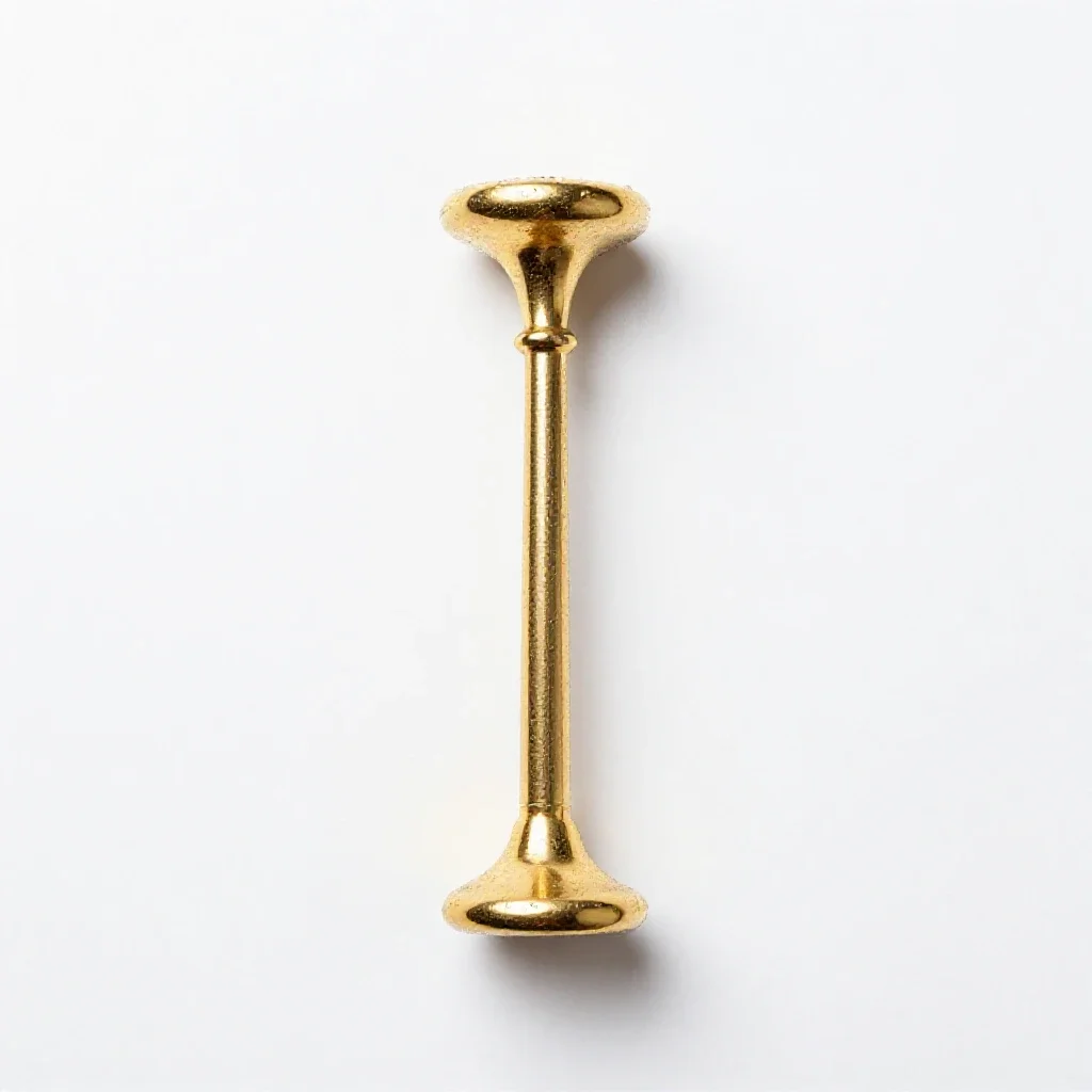 Golden club isolated on a white background