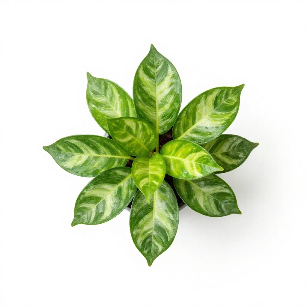Golden pothos isolated on a white background