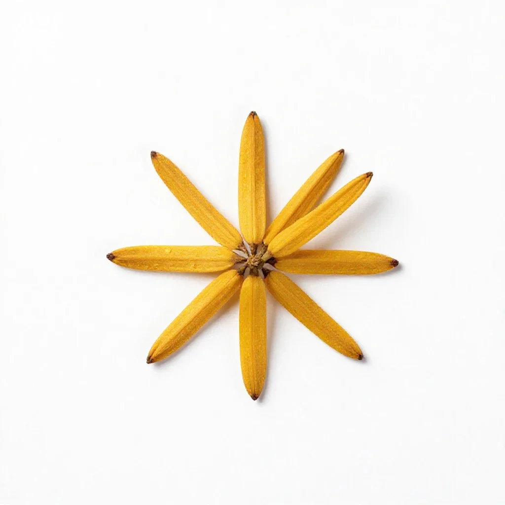 Goldthread isolated on a white background
