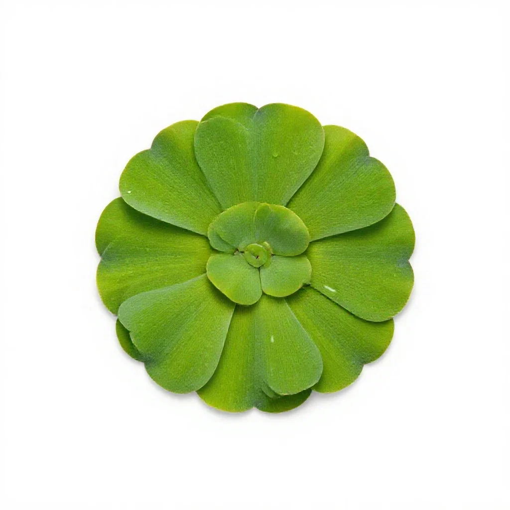 Great duckweed isolated on a white background