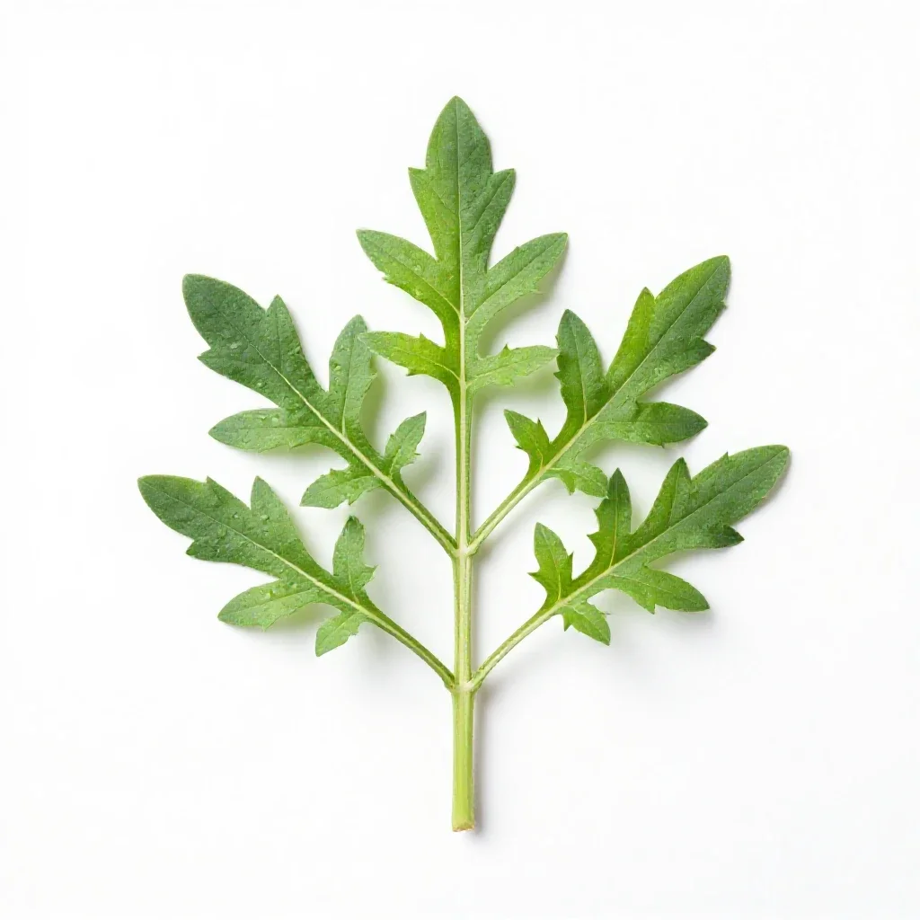 Great ragweed isolated on a white background