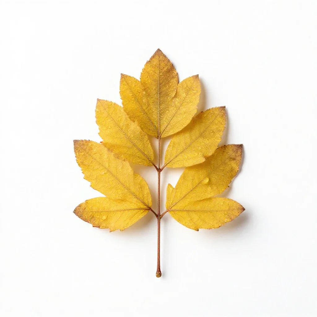 Grey goldenrod isolated on a white background
