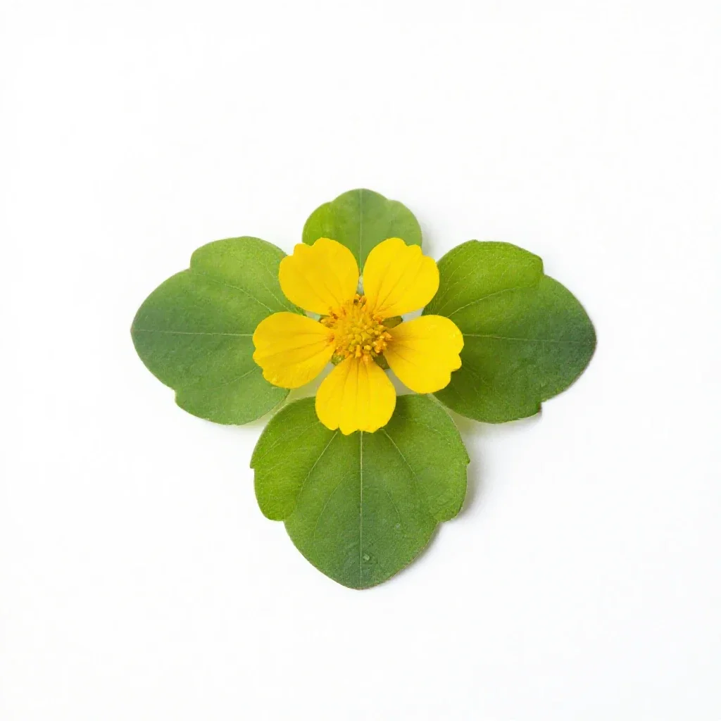Heartleaf arnica isolated on a white background