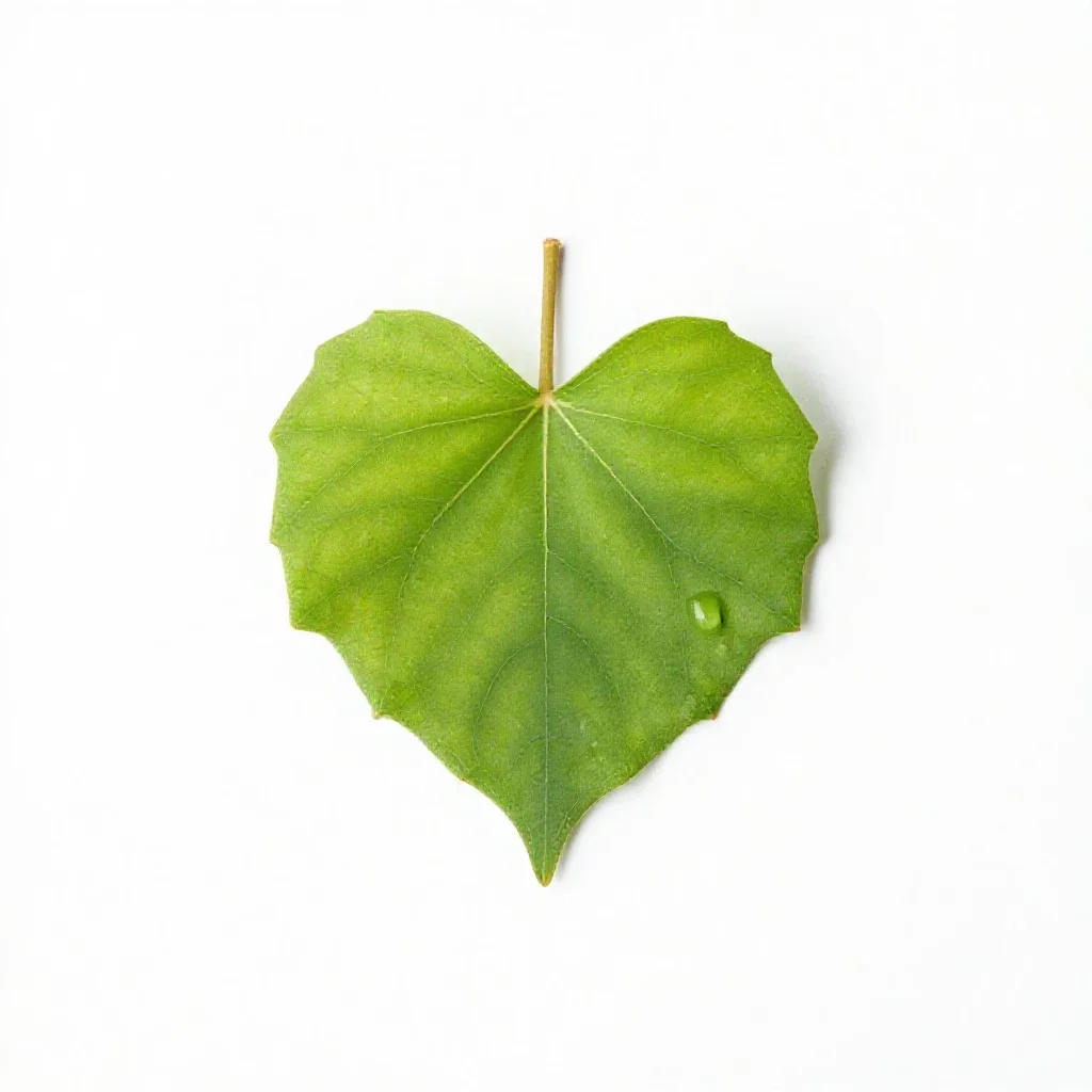 Heartleaf isolated on a white background
