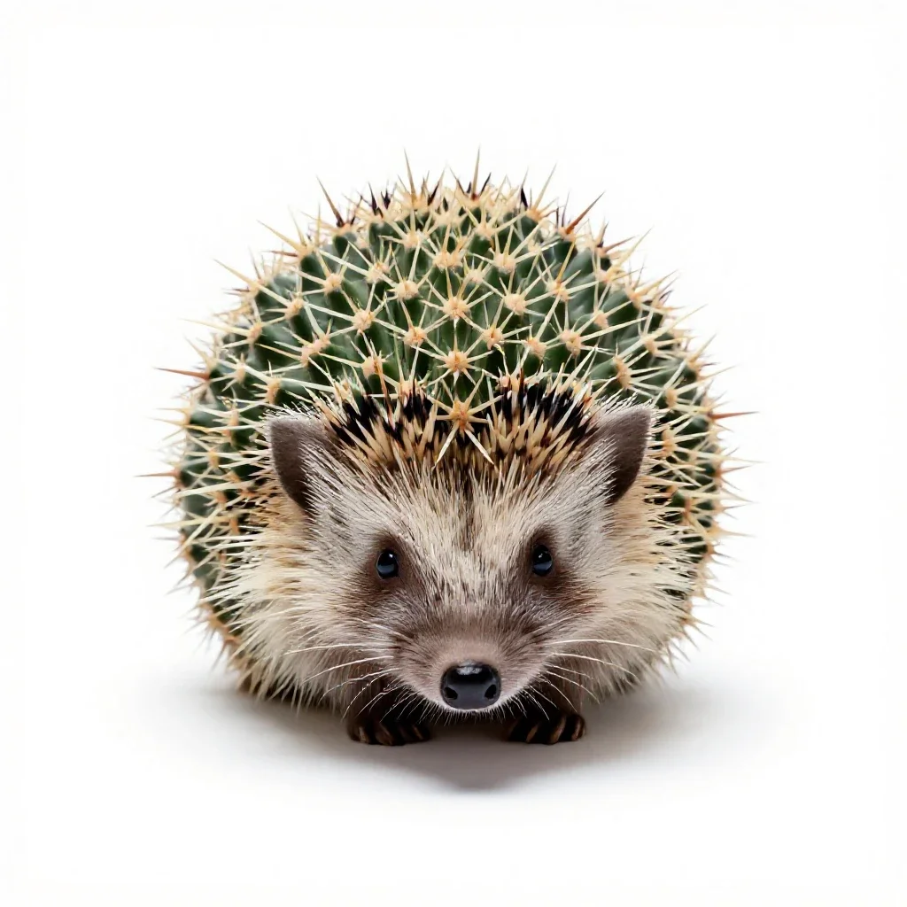 Hedgehog cactus isolated on a white background