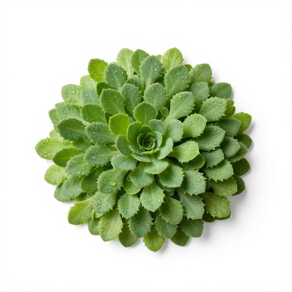 Herbage isolated on a white background