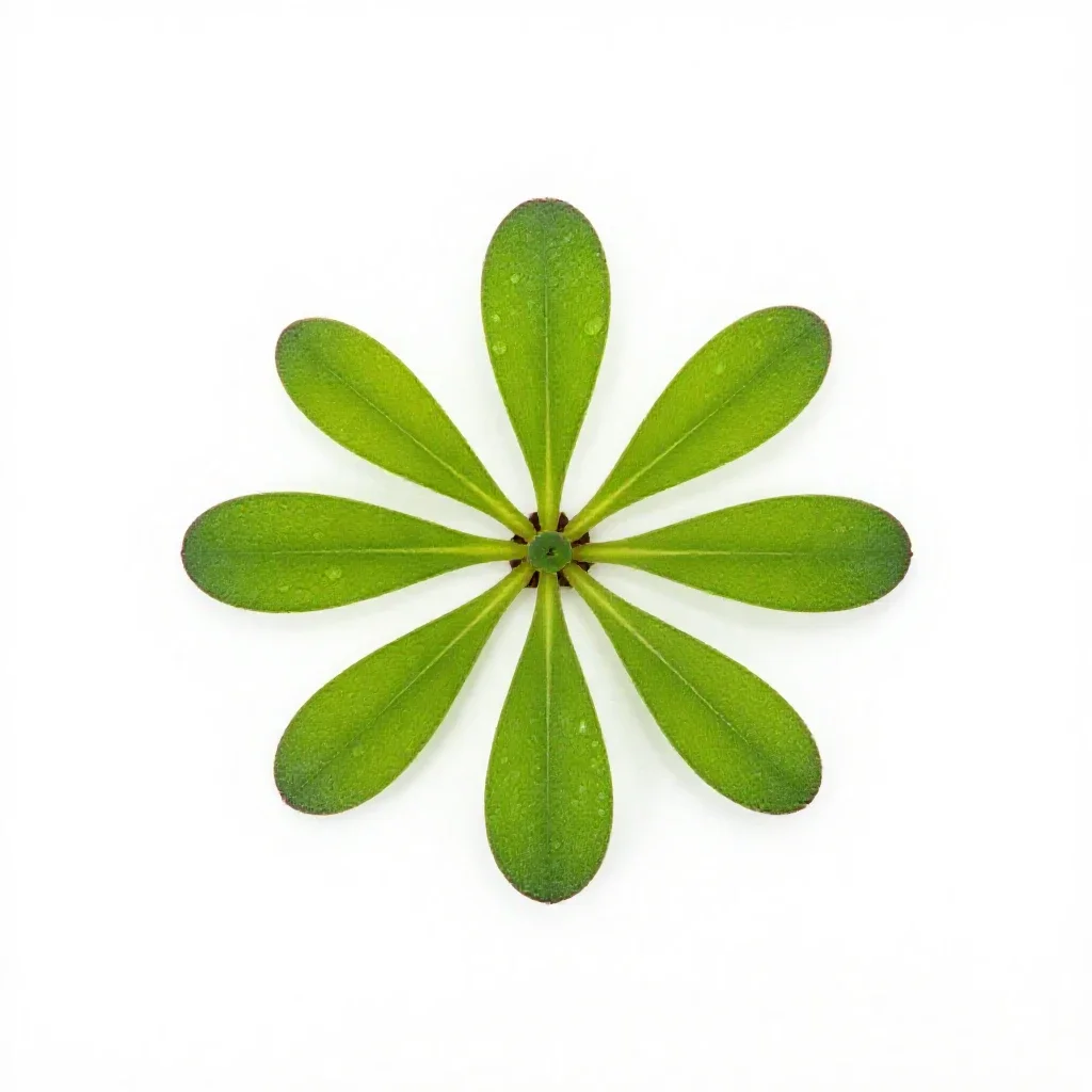 Hornwort isolated on a white background