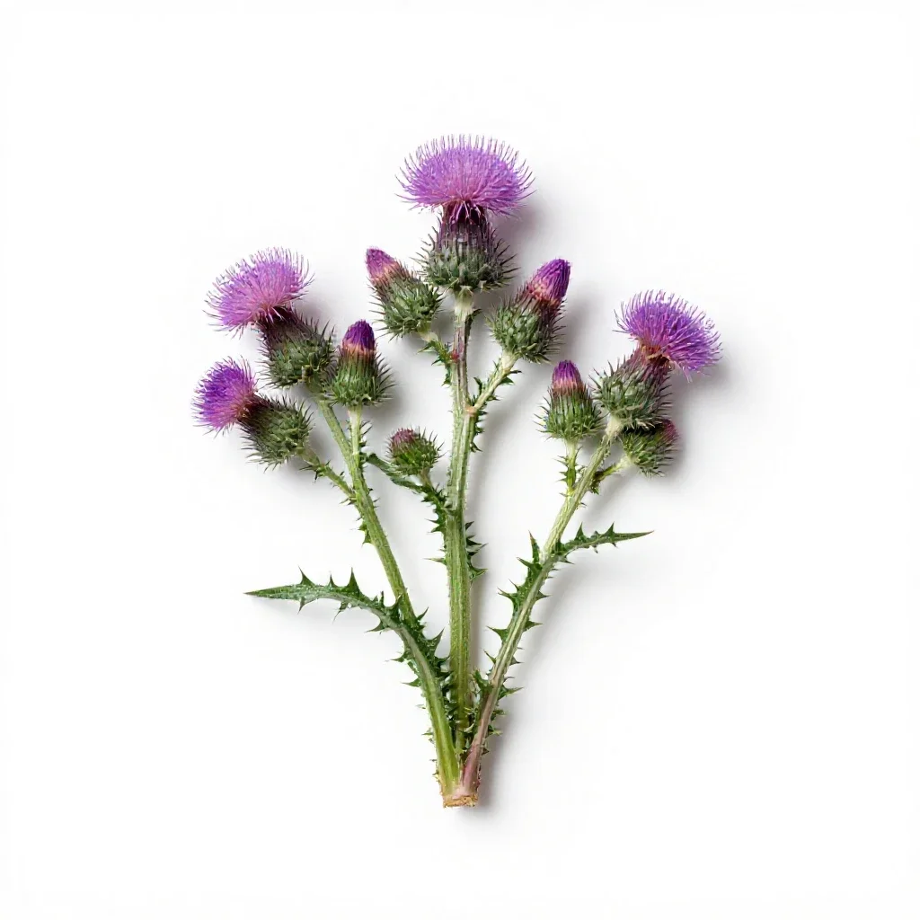 Knapweed isolated on a white background