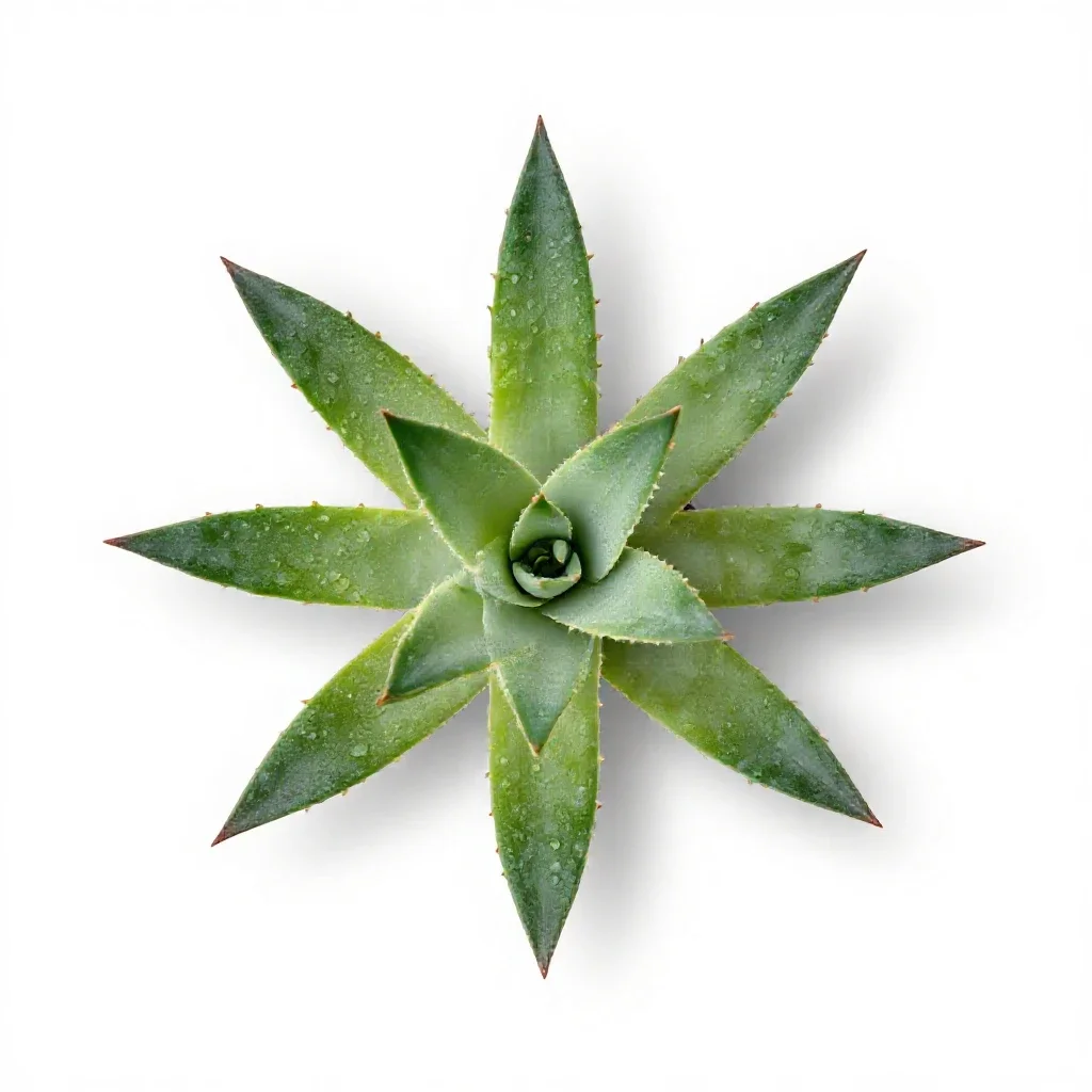Leopard plant isolated on a white background