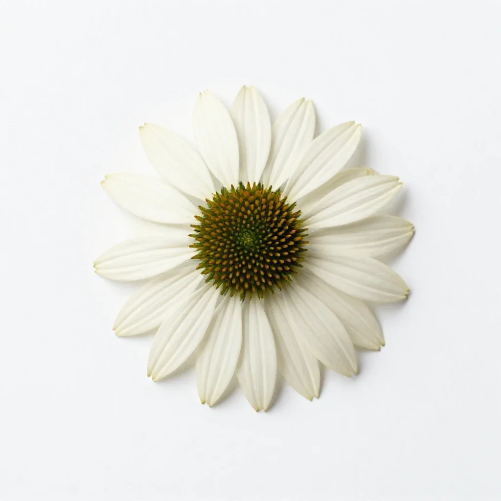 Long-head coneflower isolated on a white background